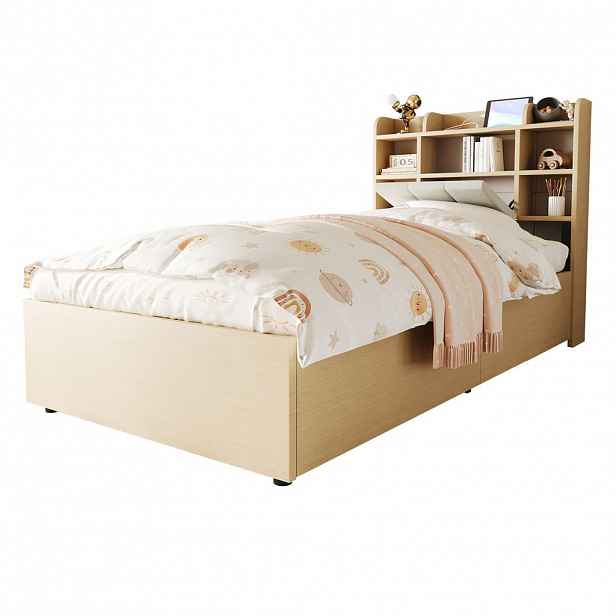 FLIEKS POSTEL 90x200cm Dřevo Úložná USB Čelo