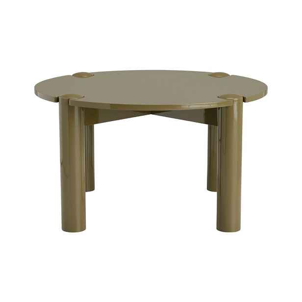 Khaki kulatý konferenční stolek z MDF ø 80 cm Pussel – Ellos Home
