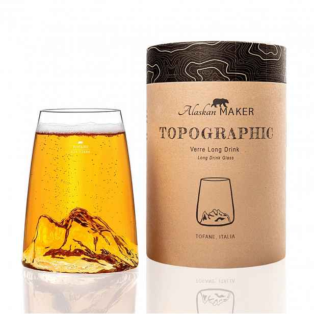 Sklenice Long Drink Topographic Tofane