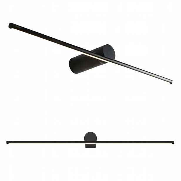 Toolight Lineární nástěnné svítidlo 80 cm Černá Led Barva Neutrální 13 W Moderní