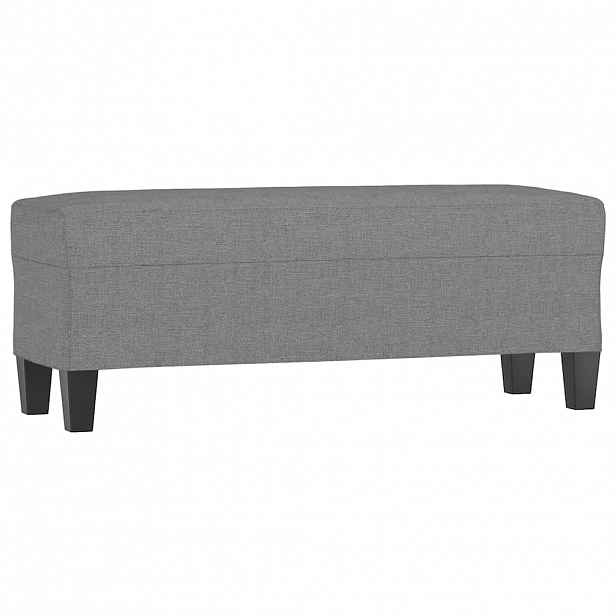 vidaXL Lavice tmavě šedá 100 x 35 x 41 cm textil