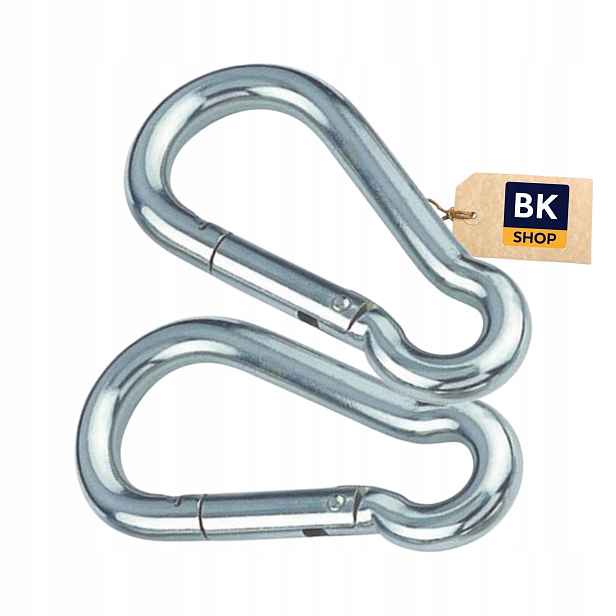 Hasičská karabinka pro lana DIN5299C 12 x 140 mm hasičská 10 ks
