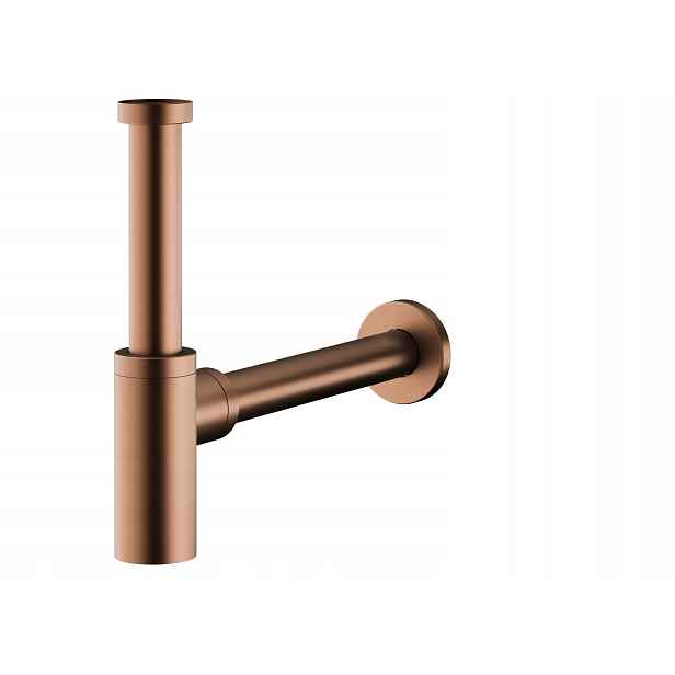 Kfa Umyvadlový Sifon Lahvový Kulatý, Pvd Brushed Rose Gold