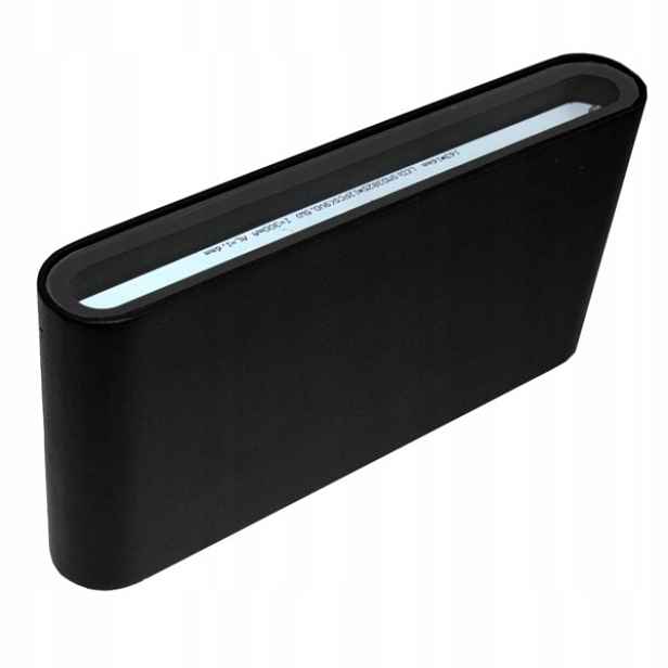 Lampa Fasádní Led svítidlo Flow 2x9W 18W 4000K černá IP54 Kinpack