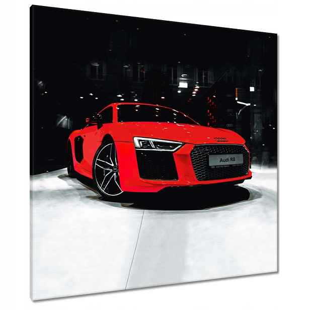Obrazy 90x90 Červené Audi Audica R8