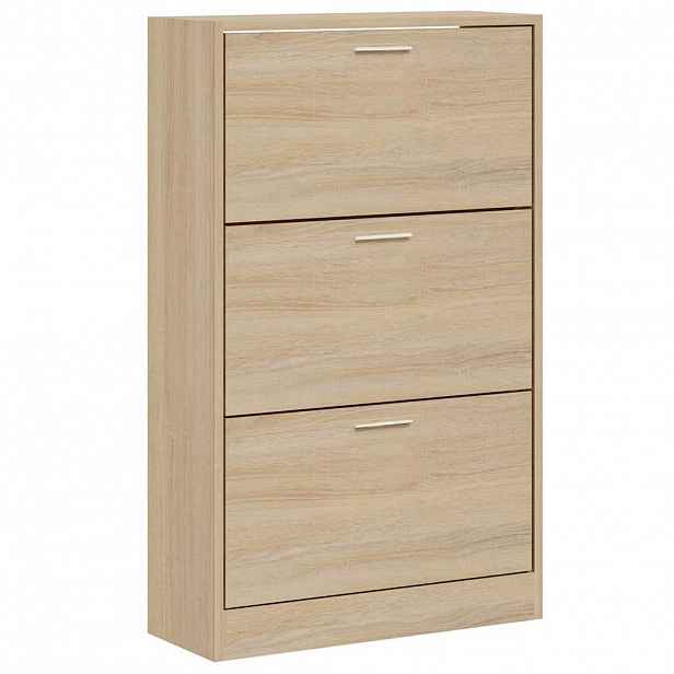 vidaXL Botník dub sonoma 63 x 24 x 103 cm kompozitní dřevo