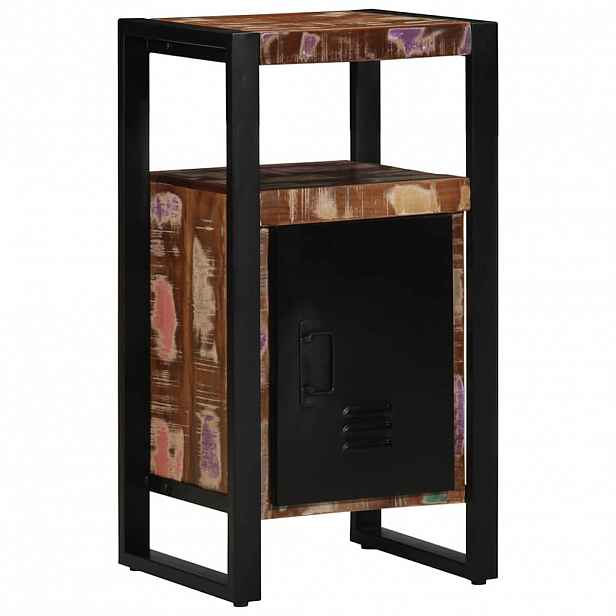vidaXL Koupelnová skříň Hnědá 40 x 35 x 75 cm Masivní obnovované dřevo