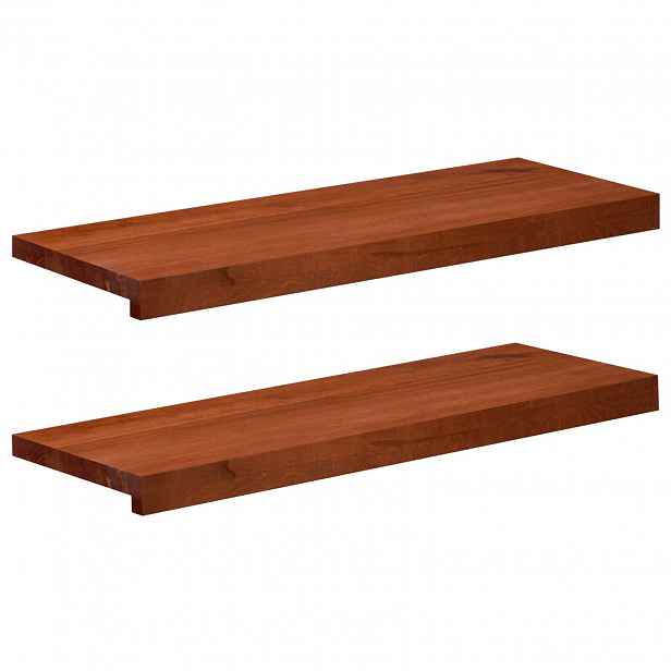 vidaXL Schodišťové nášlapy 2 ks 80 x 30 x 2 cm Hnědá