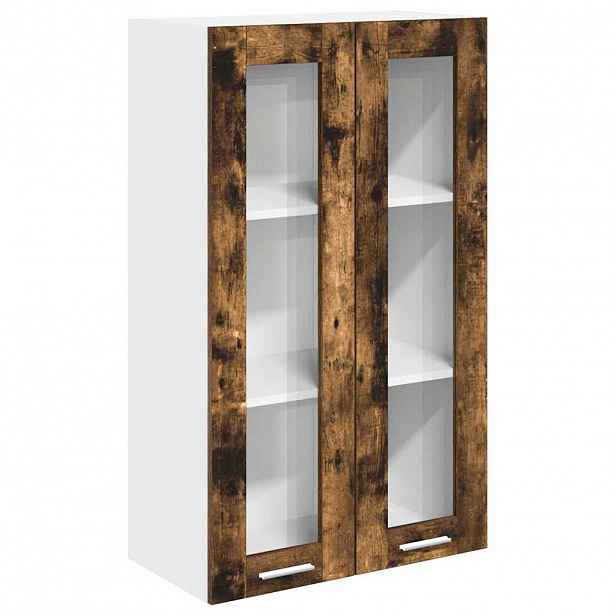vidaXL Závěsná skříňka Kouřový dub 60 x 31 x 100 cm Kompozitní dřevo