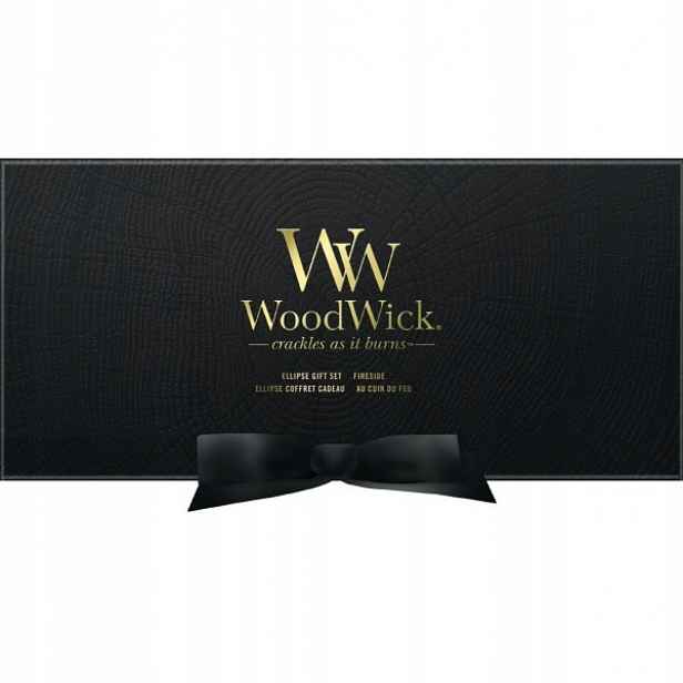 WoodWick dárková sada svíce Elipsa Fireside