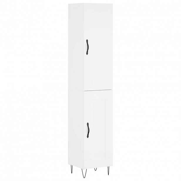 vidaXL Skříň highboard bílá 34,5 x 34 x 180 cm kompozitní dřevo