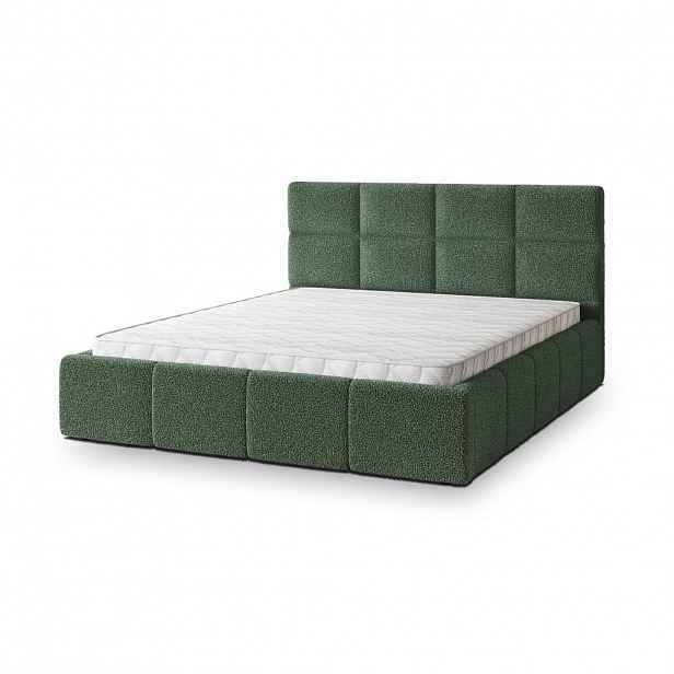MASSENO ČALOUNĚNÁ Postel COMO 120x200 cm Zelená