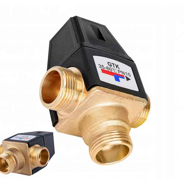 Třícestný mosazNÝ Směšovací Termostatický Ventil DN20 G3/4''