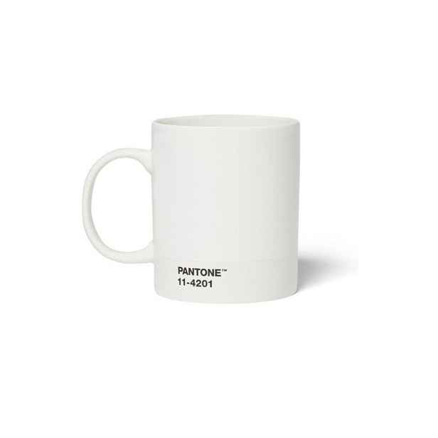 Bílý porcelánový hrnek 375 ml Cortado Cloud Dancer 11-4201  – Pantone