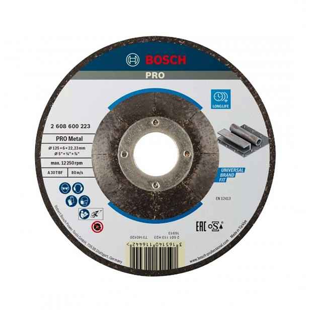 Bosch - Brusný kotouč na kov 125x22,23 mm 2608600223