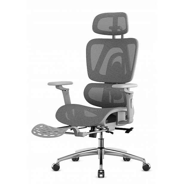 Ergonomické kancelářské křeslo s podnožkou Mark Adler Expert 7.9 Grey