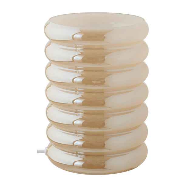 Krémová skleněná stolní lampa (výška 16 cm) Apelqvist – Jotex