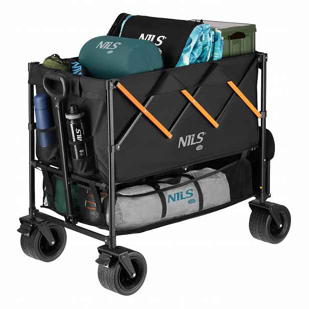 Turistický Skládací Vozík 160L Kola 360 Camping Pláž Nils