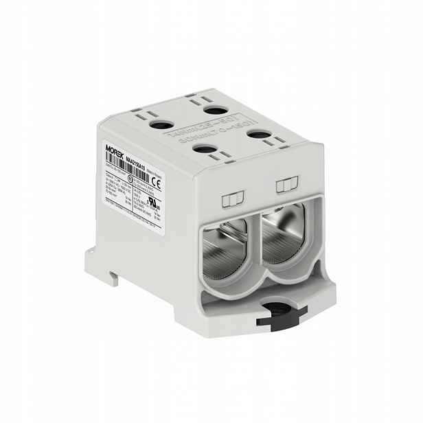 Univerzální svorka modrá 2xAl/Cu 25-150mm² 1500V kolejnicová spojka Morek