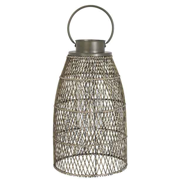 Závěsná proutěná lucerna Meril - Ø 30*62 cm Light & Living