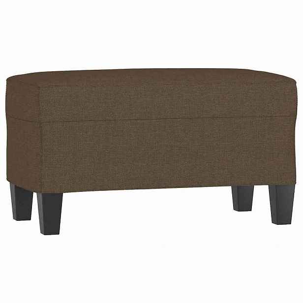 vidaXL Lavice hnědá 100 x 35 x 41 cm textil