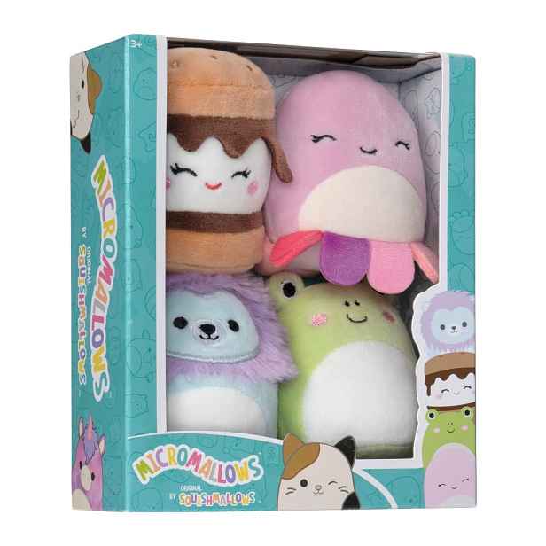 Plyšové hračky v sadě 4 ks Micromallows 4Pack – SQUISHMALLOWS