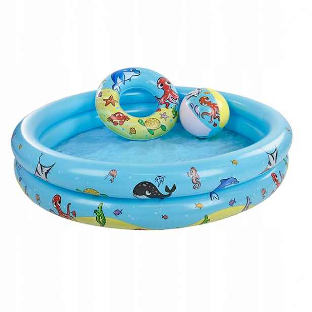 Sada nafukovacího bazén pro plavání a plážový míč Swim Essentials