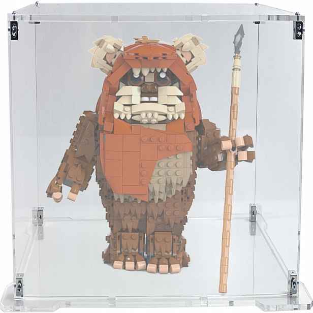 Vitrína s podstavcem Drewlandia pro stavebnici Lego 75430 Star Wars Ewok Wicket