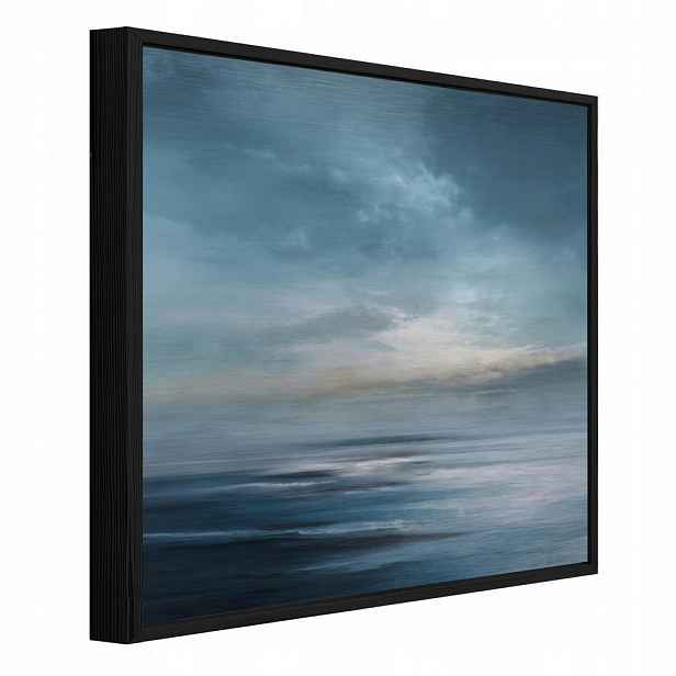 Wallarena ZARÁMOVANÉ obrazy mořská krajina abstraktní modrá 50x50 cm