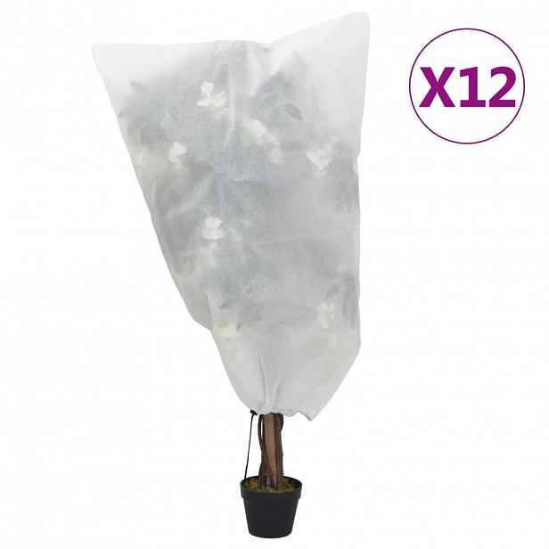vidaXL Ochranné návleky se stahovací šňůrkou 12 ks 70 g/m² 0,8 x 1,2 m