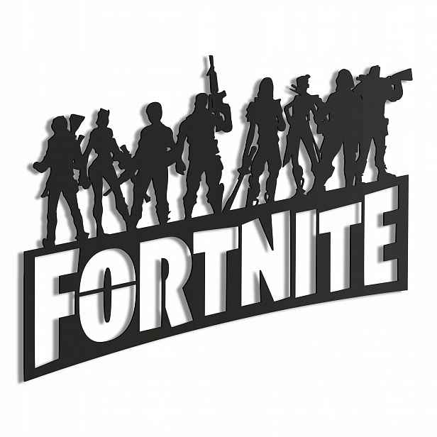 Dřevěný 3D obraz Fortnite Nástěnná Dekorace Dárek
