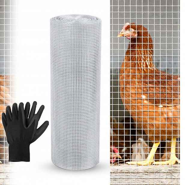50 cm x 10 m Síť proti hlodavcům na krtky, kuny, nornice, kovová, pozinkovaná