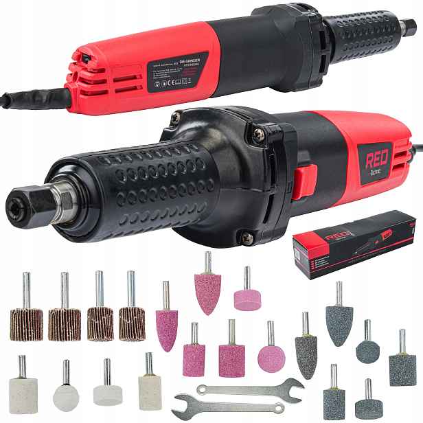 Přímá Stopková Bruska Prstová 6 MM Frézka 1500 W Regulace 27000 Ot/min