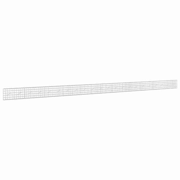 vidaXL Gabion s drátem 3,5 mm a síťkou 10x10 cm 1100x10x50 cm