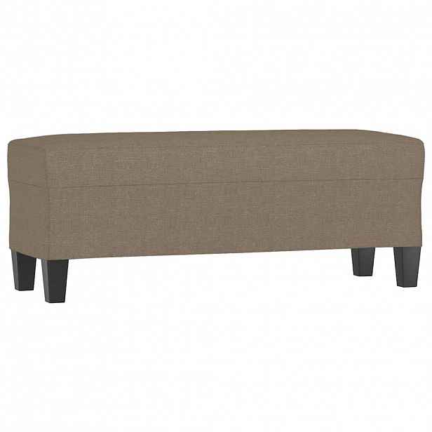 vidaXL Lavice taupe 100 x 35 x 41 cm textil