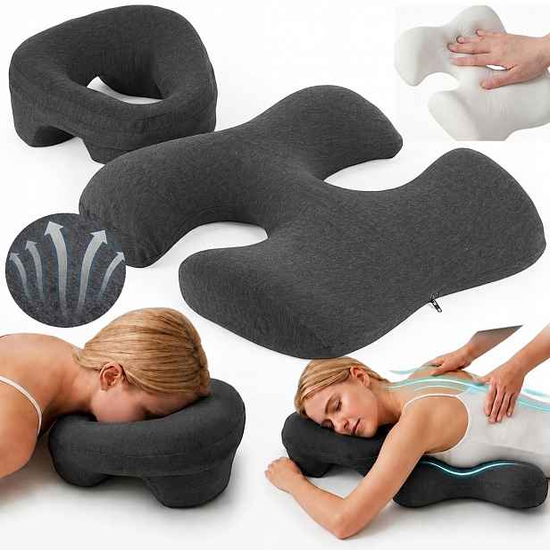 Ergonomická Polštář Na Obličej Pro Spaní Na Břiše, Masáž, Paměť Tvaru
