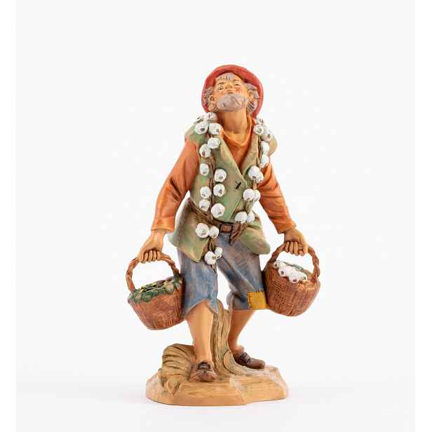 Figurka do betlému od firmy Fontanini – prodejce zeleniny – pro figurky o výšce 19 Cm