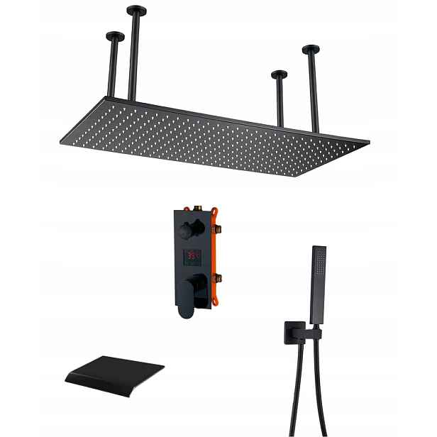 Podomítkový Set Dešťová Sprcha 80x40 Led Vodopád