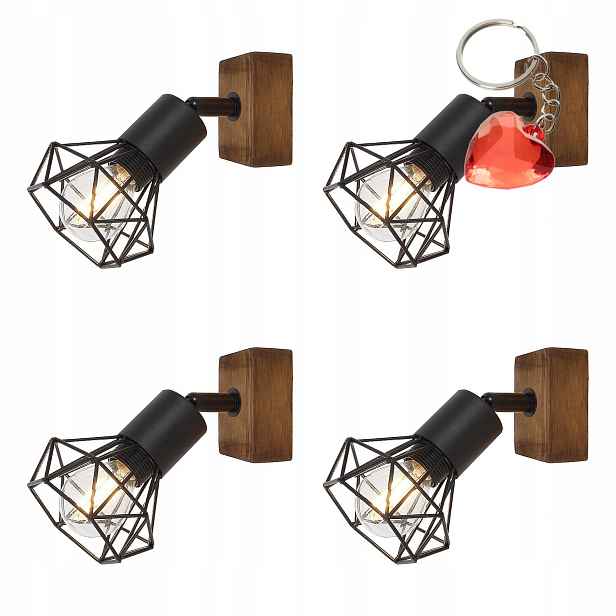 Spotová reflektorová lampa Zeus 3137 Rabalux – sada 4 ks