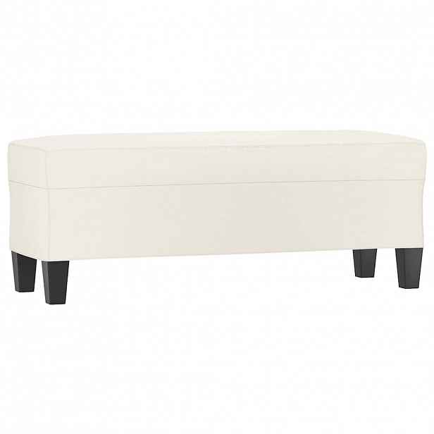 vidaXL Lavice krémová 100x35x41 cm umělá kůže