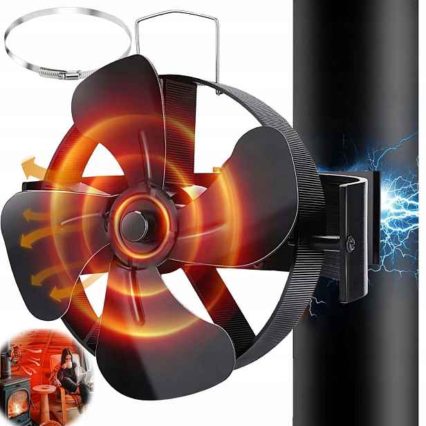 Teplovzdušný Krbový Ventilátor, Termoelektrický Ventilátor Bez Elektřiny