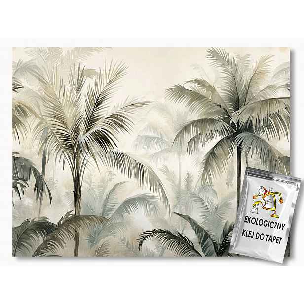 Fototapeta Flizelina Grafika Džungle Stromy Palmy Tropiky 150x105 110g