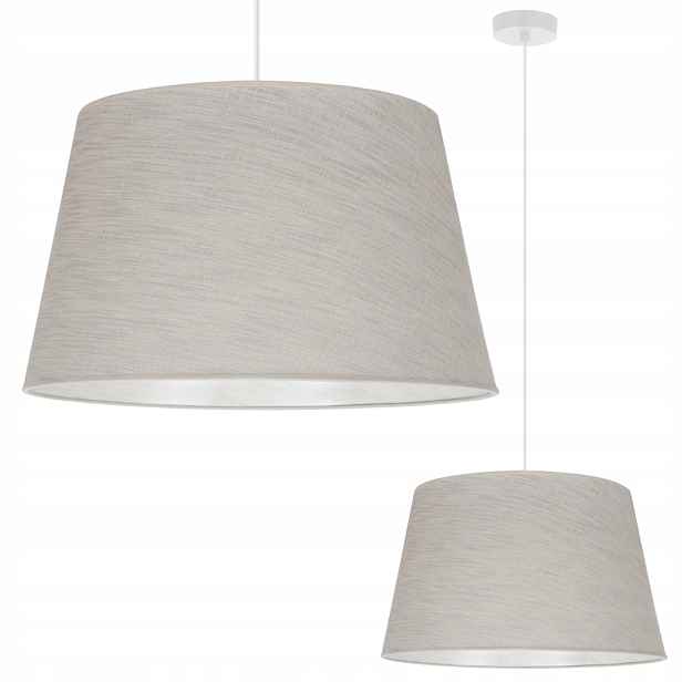 Závěsné Stropní Svítidlo Lustr Stínítko Kužel Krémová Béžová Boho Velká E27