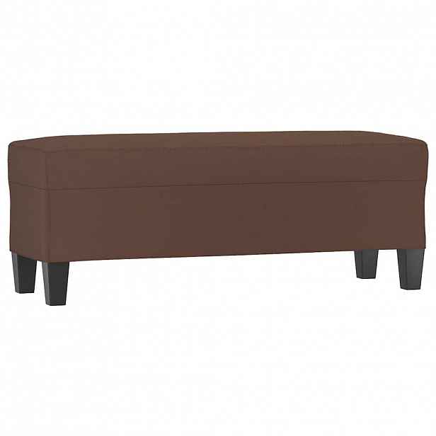 vidaXL Lavice hnědá 100x35x41 cm umělá kůže