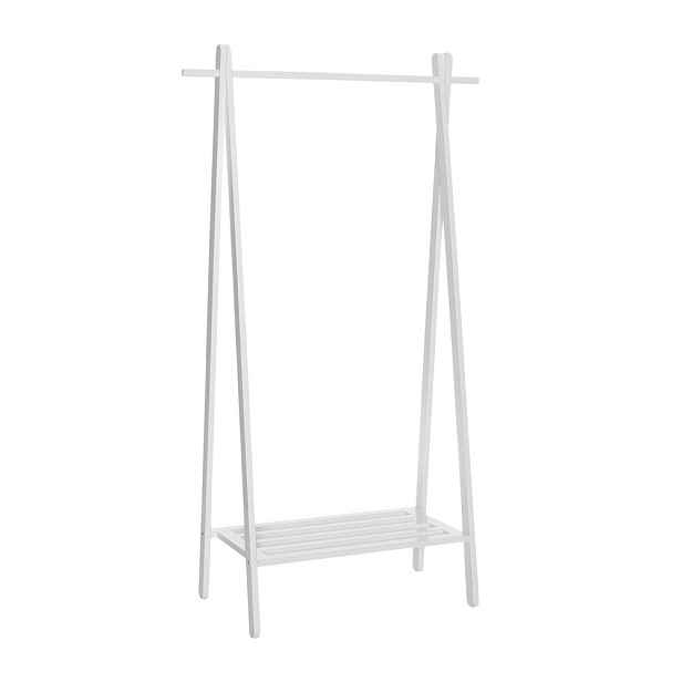 Bílý stojan na oblečení z dubového dřeva 91x159x43 cm – Ellos Home