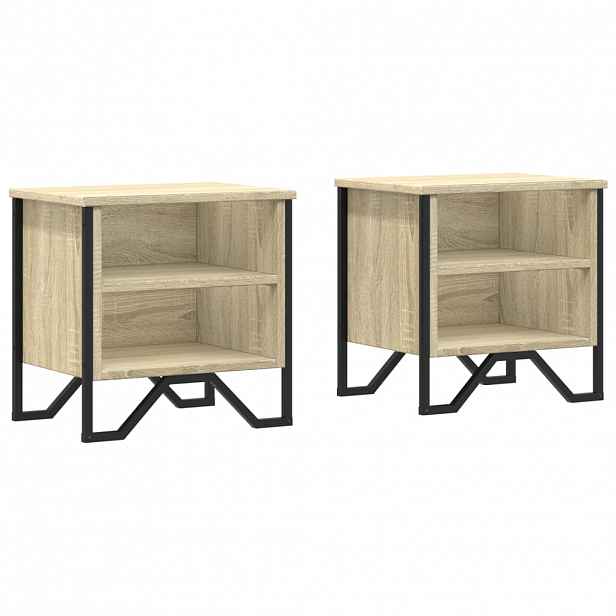 vidaXL Noční stolky dub sonoma 2 ks 40 x 30 x 40 cm kompozitní dřevo