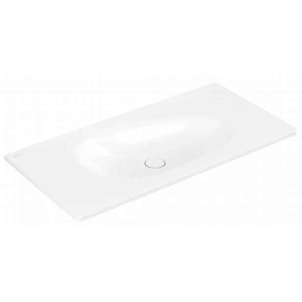 Villeroy & Boch Antao - Umyvadlo nábytkové 100x50 cm, bez přepadu, bez otvoru pro baterii, CeramicPlus, alpská bílá 4A76A3R1