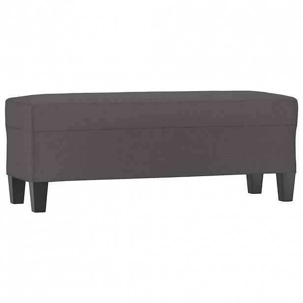 vidaXL Lavice šedá 100x35x41 cm umělá kůže