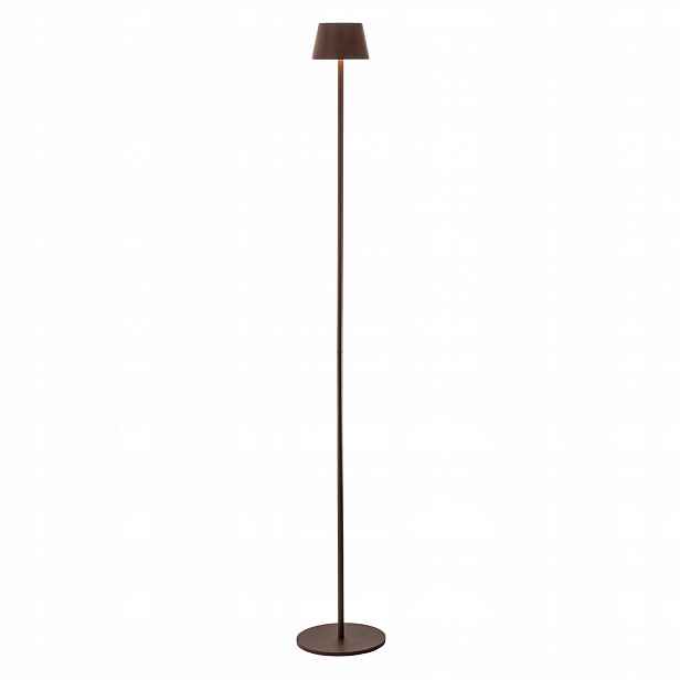 Podlahová lampa Tali, hnědá