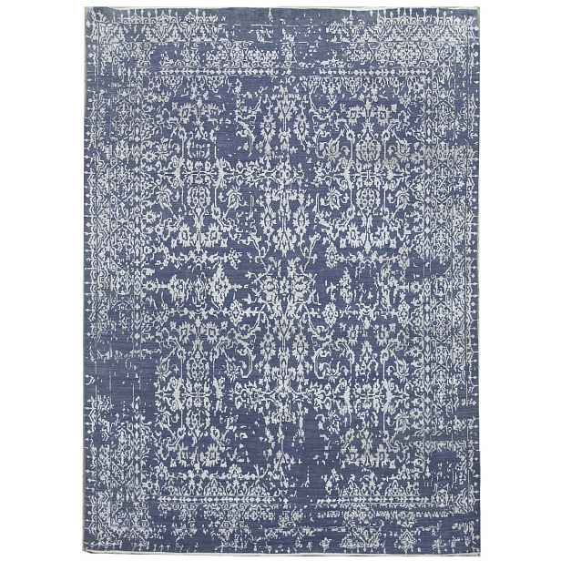 Ručně vázaný kusový koberec Diamond DC-JK 1 Jeans blue/silver, 180x275, modrá, chodba / předsíň, Diamond Carpets India